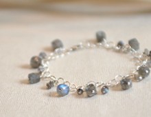 Labradorite + Sterling Silver Bracelet